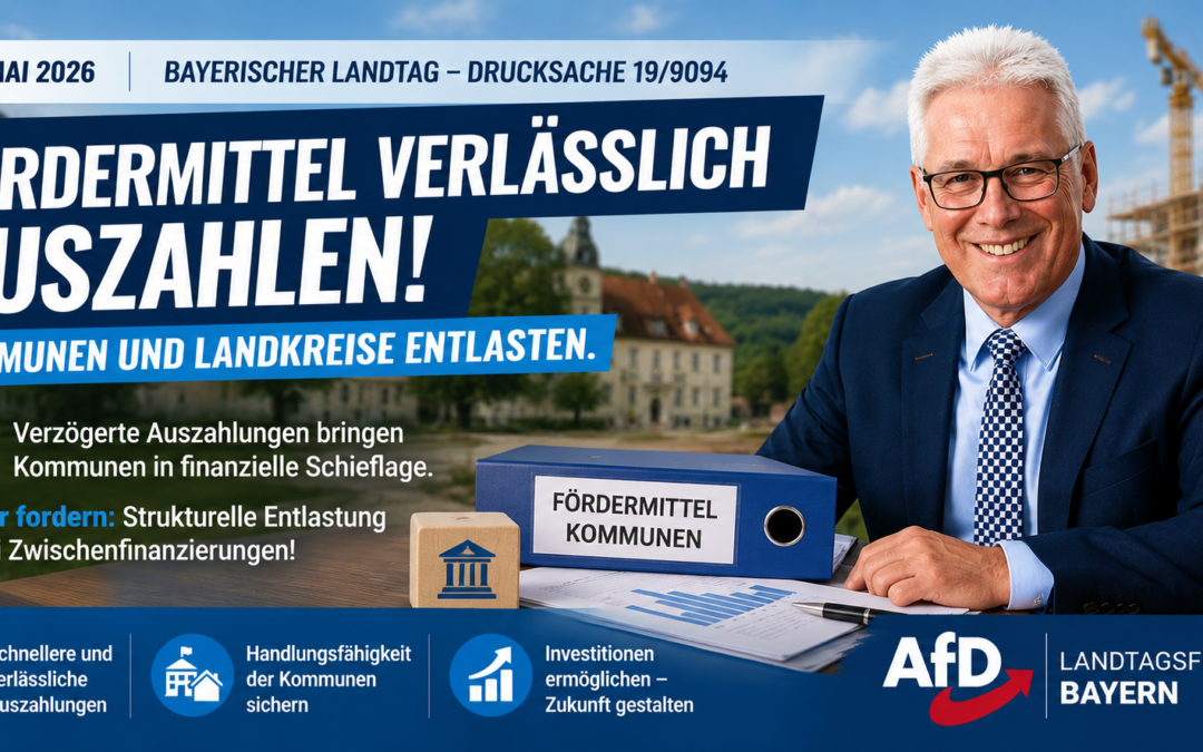 Fördermittel verlässlich auszahlen – Kommunen und Landkreise entlasten