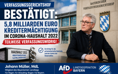 Bayerischer Verfassungsgerichtshof bestätigt unsere Kritik am Corona-Haushalt 2022